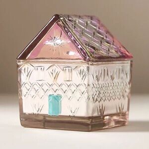 Anthropologie Candle Snowflake House New With Tag
